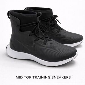 Nike Black High Top Sneakers Lightweight Athletic Shoes